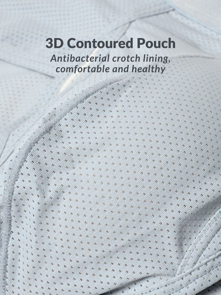 4 Pack Men's Large Pouch Separation Ice Silk Briefs