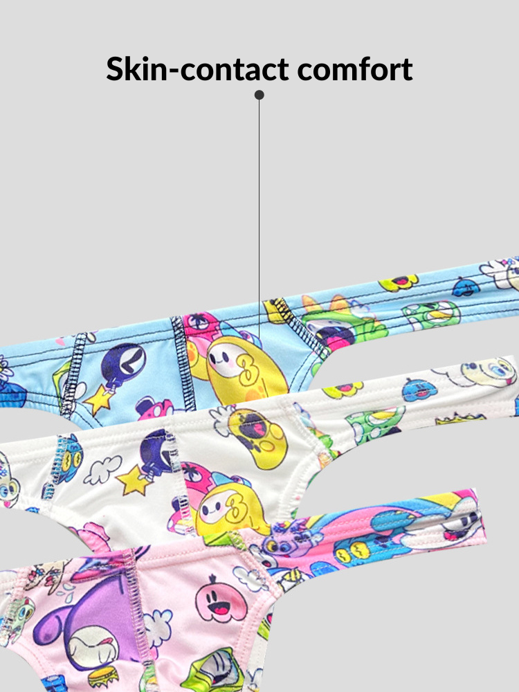 2 Pack Men's Low-Rise Sexy Print Thong