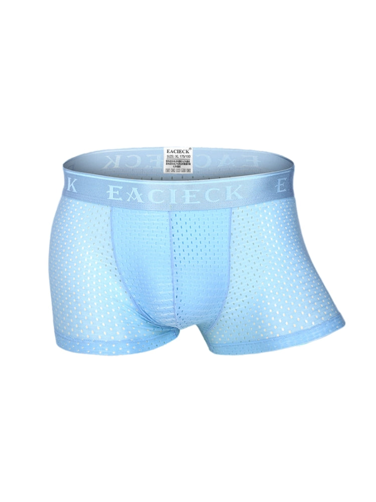 3Pcs Men's Mesh Thin Ice Silk Underwear