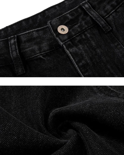 Washed Deconstructed Paneled Scythe Denim Pants