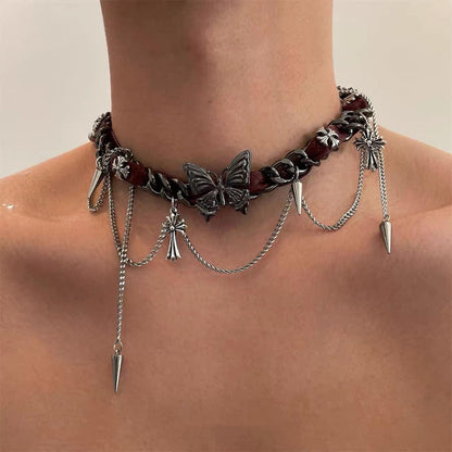 Butterfly Veil Choker