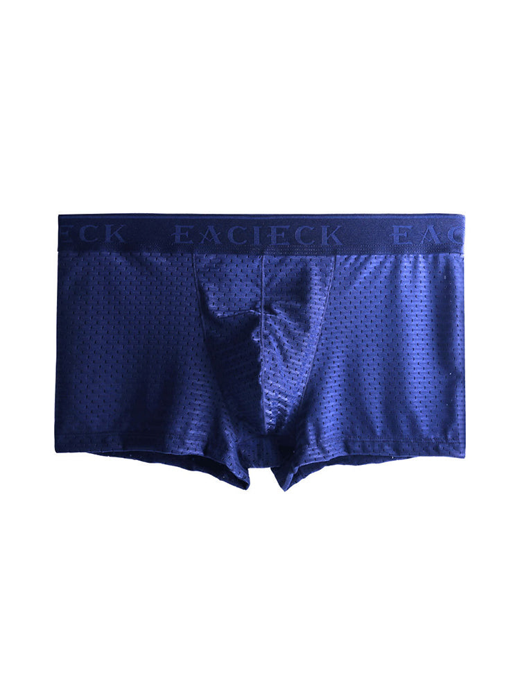 3Pcs Men's Mesh Thin Ice Silk Underwear