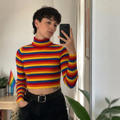 Rainbow Rush Turtleneck