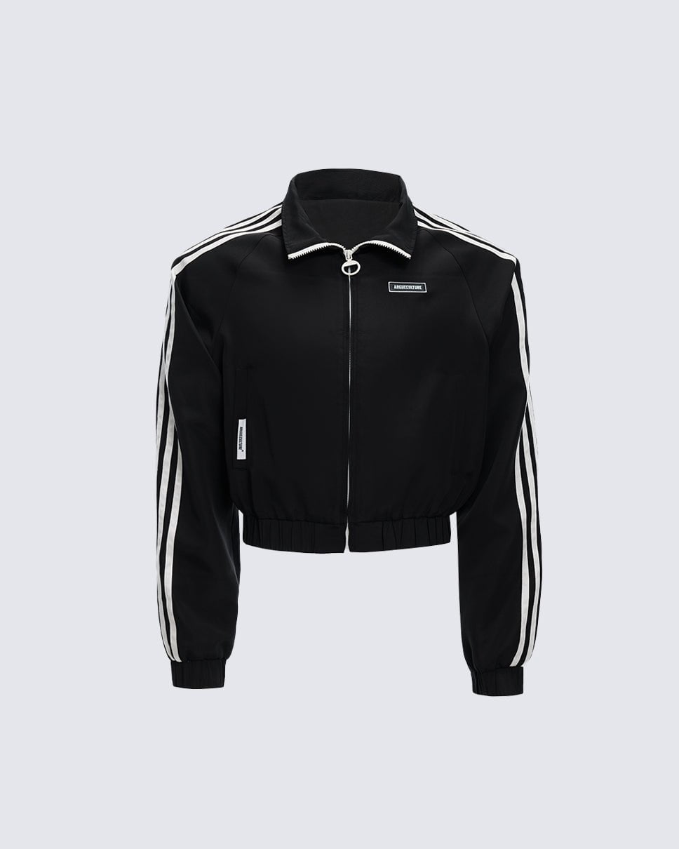 Retro Side Stripe Track Jacket