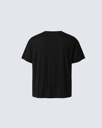 KIIKIO Vintage Rhinestone Glitter Tee