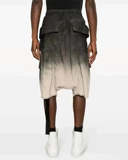 American Workwear Gradient Loose Cargo Summer Shorts