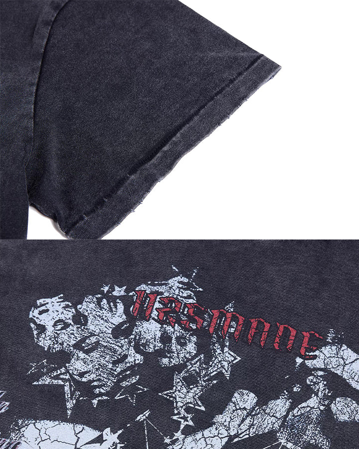 KIIKIO Grunge Distressed Tee