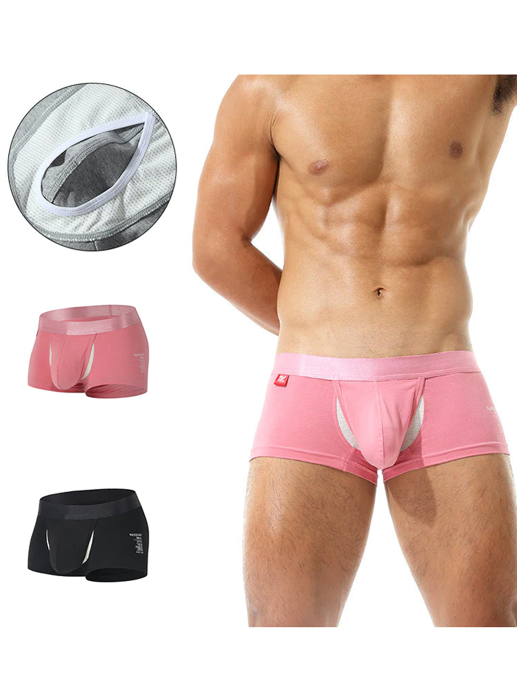 2 Pack Men's Large Pouch Casual Underwear