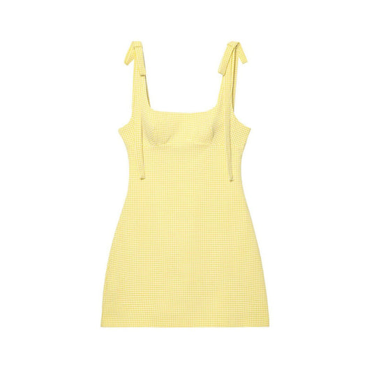 Sweetheart Tie-Strap Mini Dress