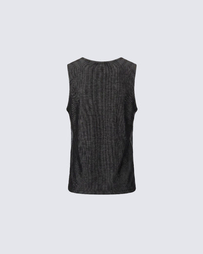 Y2K Light Asian Slim Graphic Tank Top New