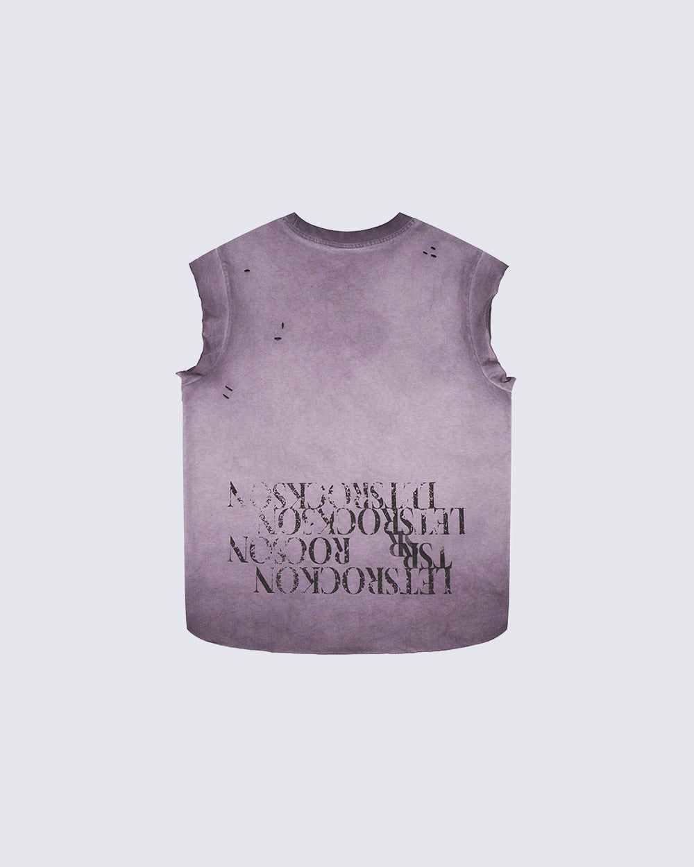 KIIKIO Vintage Washed Raw-Edge Graphic Tee