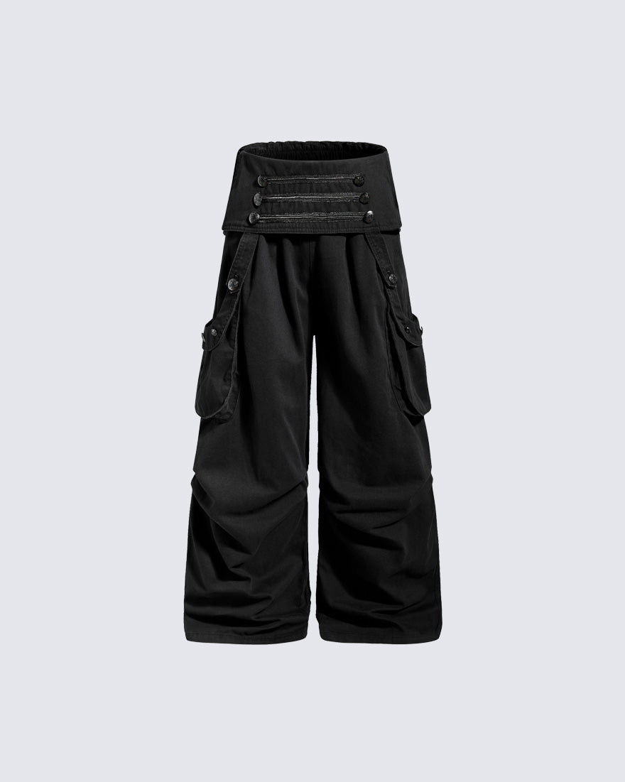 KIIKIO Vintage-Style Deconstructed Cargo Pants