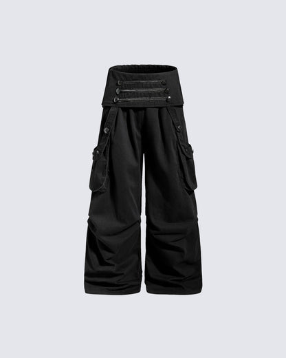 KIIKIO Vintage-Style Deconstructed Cargo Pants