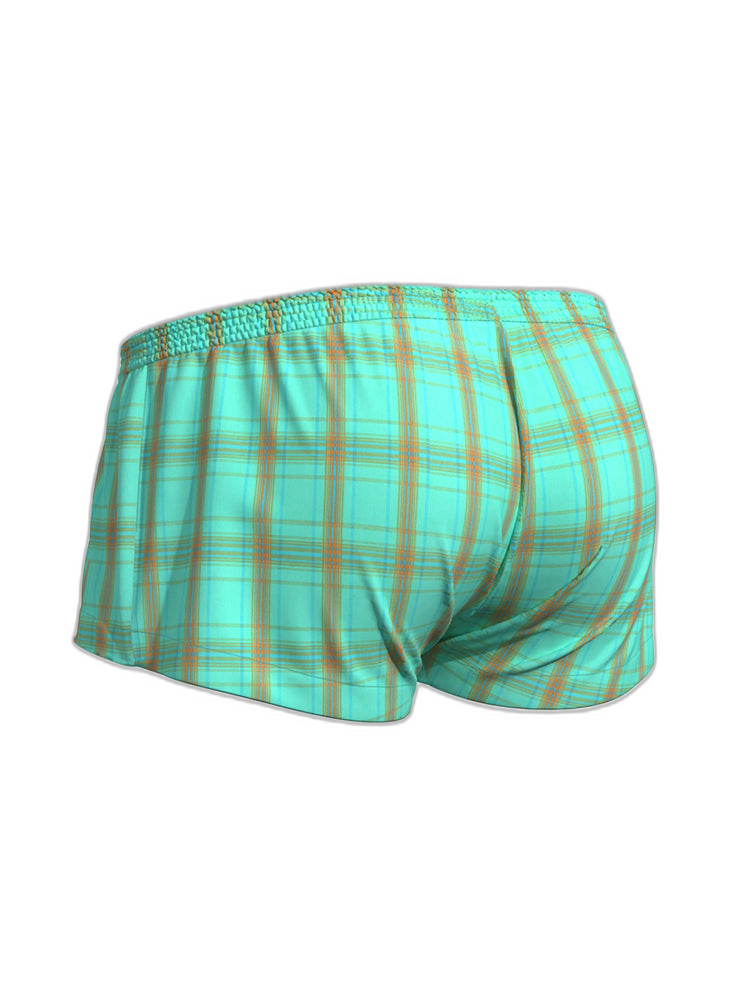 2 Pack Men's Supportive Large Pouch Odor-Resistant Antibacterial Seamless Boxer Shorts