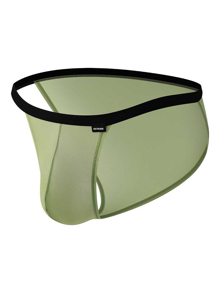 Men's Sexy Solid Color High Cut Pouch Briefs