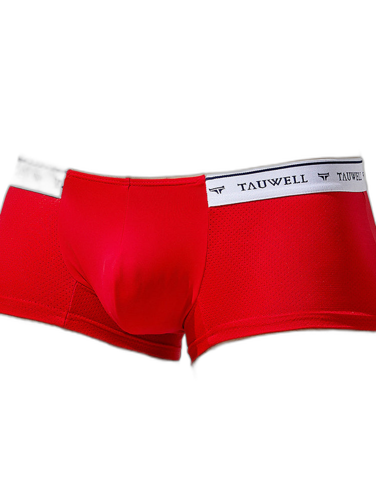 2 Pack Men's Sexy Comfortable Breathable Solid Color Trunks