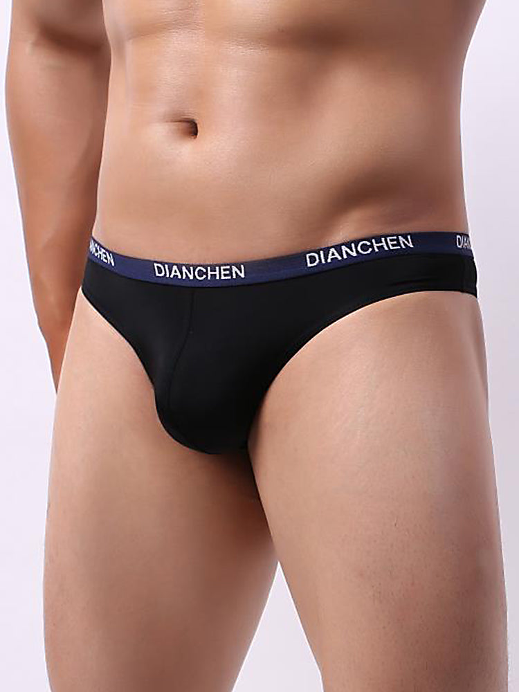 4 Pack Men's Sexy Comfortable Ice Silk Breathable Thong