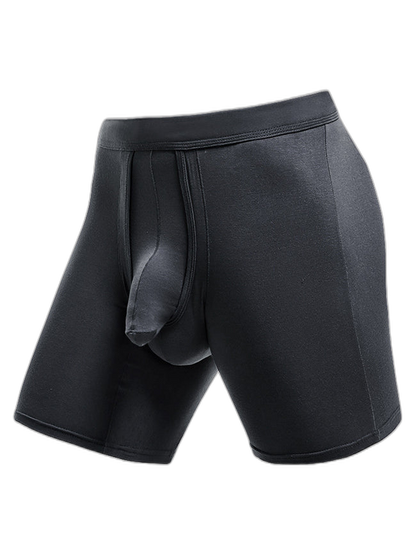 2 Pack Long Boxer Briefs with Separate Pouch
