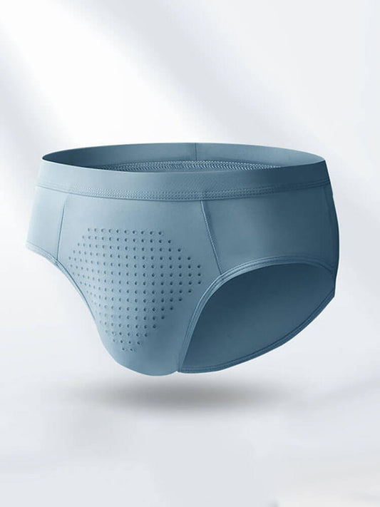 Men's Sexy Solid-Color Quick-Dry Mesh Briefs