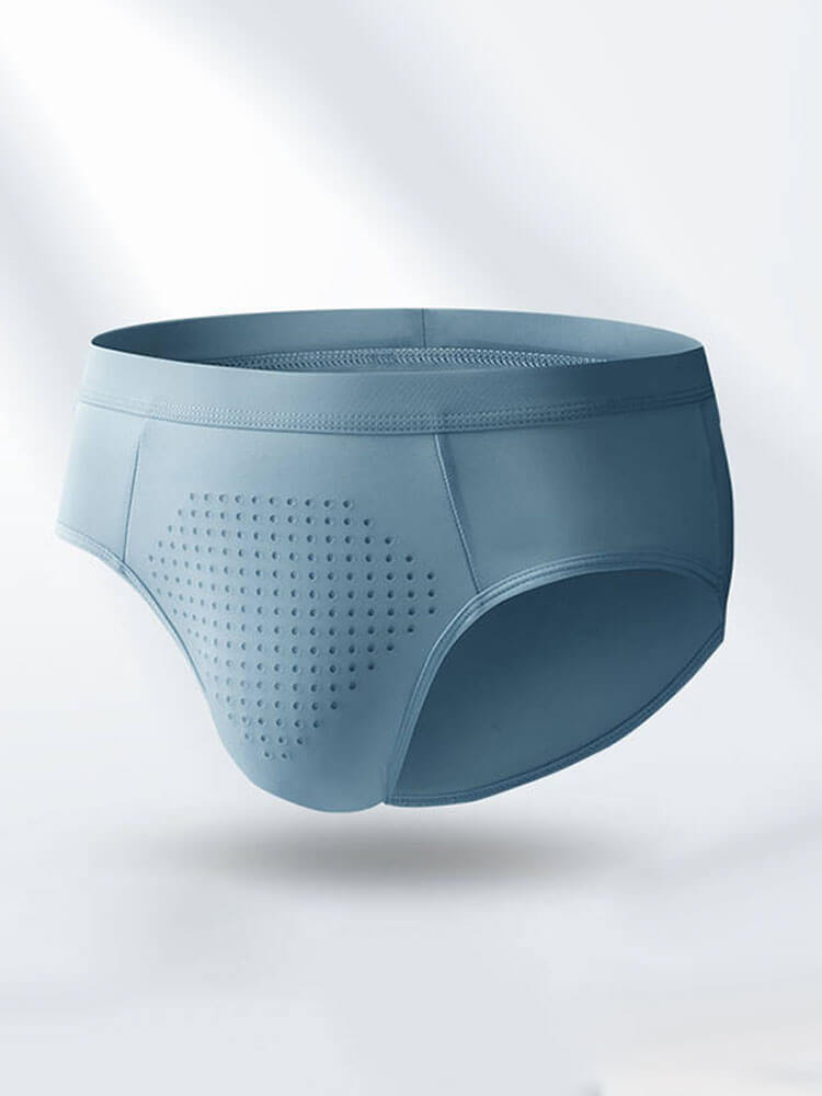Men's Sexy Solid-Color Quick-Dry Mesh Briefs