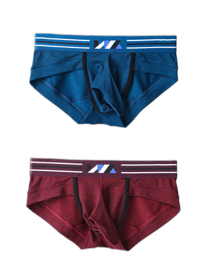 2 Pack Soft Separated Pouch Mens Briefs