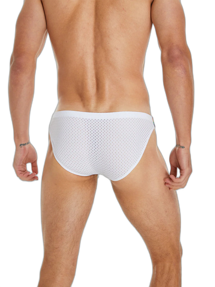 Men's Sexy Rainbow Pride Mesh Bikini