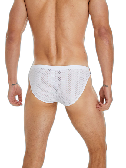 Men's Sexy Rainbow Pride Mesh Bikini