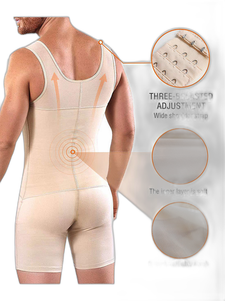 Men Shapewear Tummy Control Slimming Bodysuit