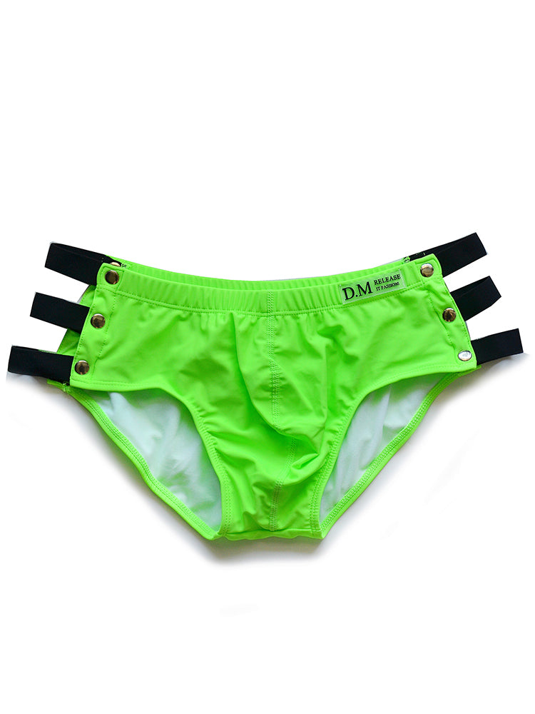 D.M Men's Side Cut-out Swim Briefs