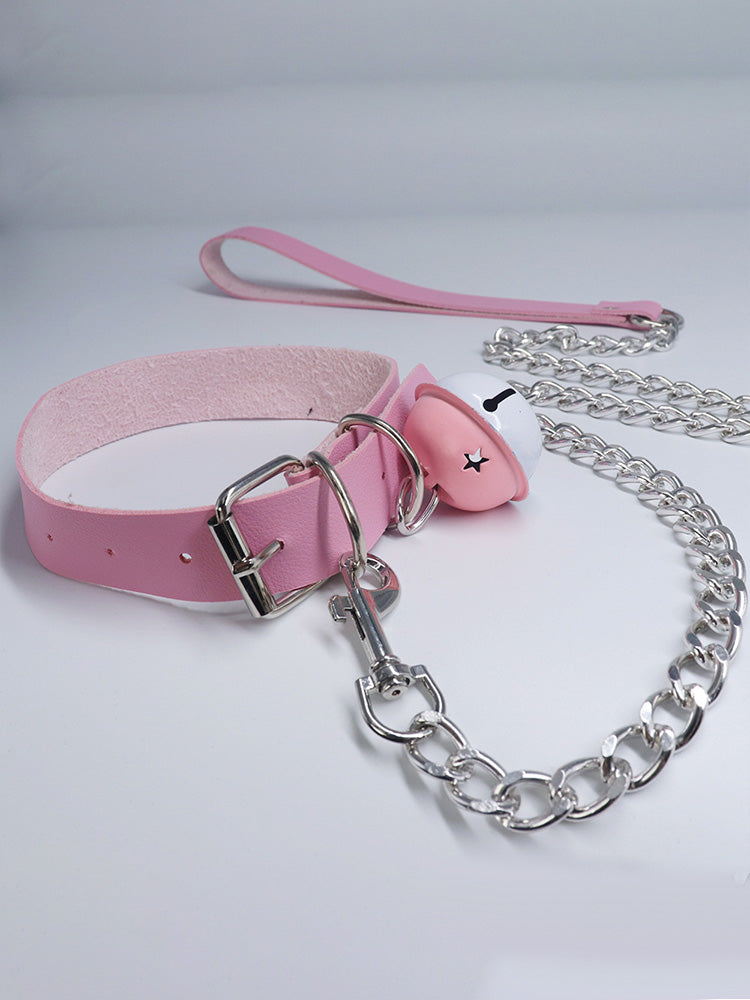 Adjustable necklace- stud collar choker