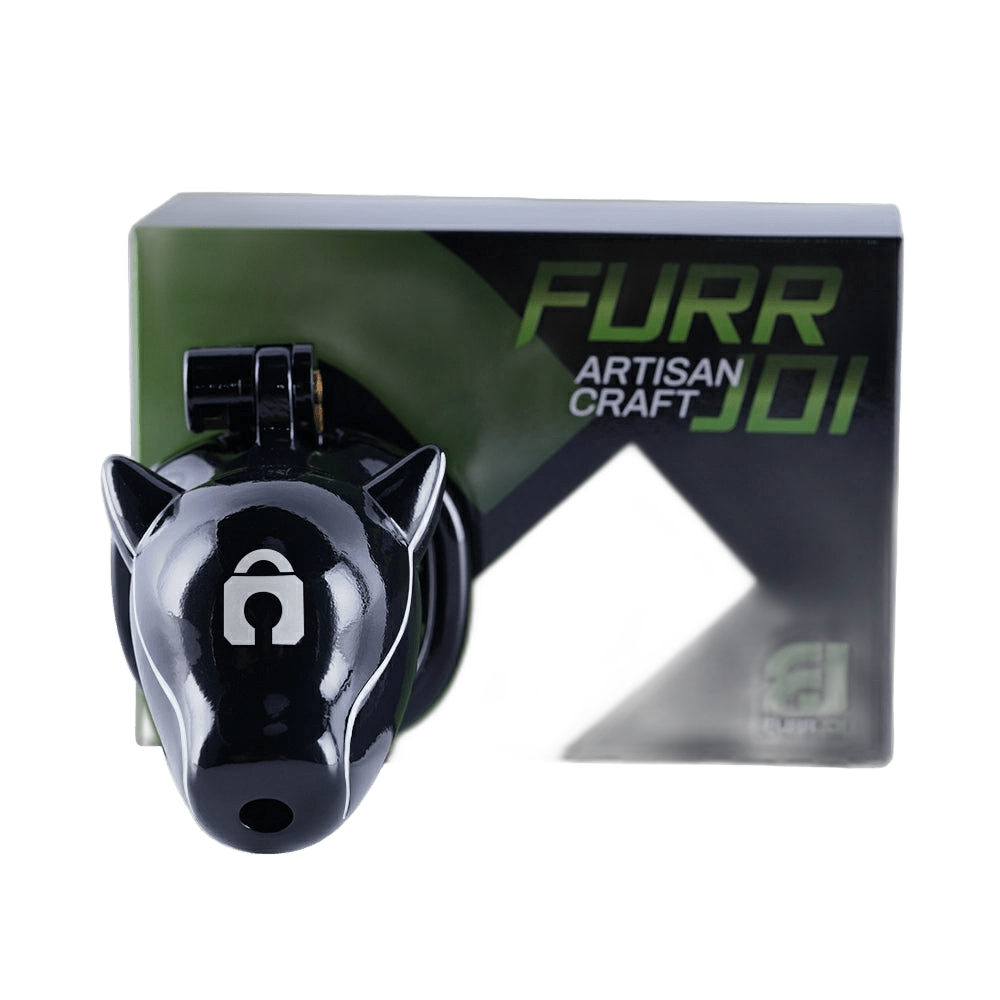 Furjoi Drone Hood Chastity Cage White