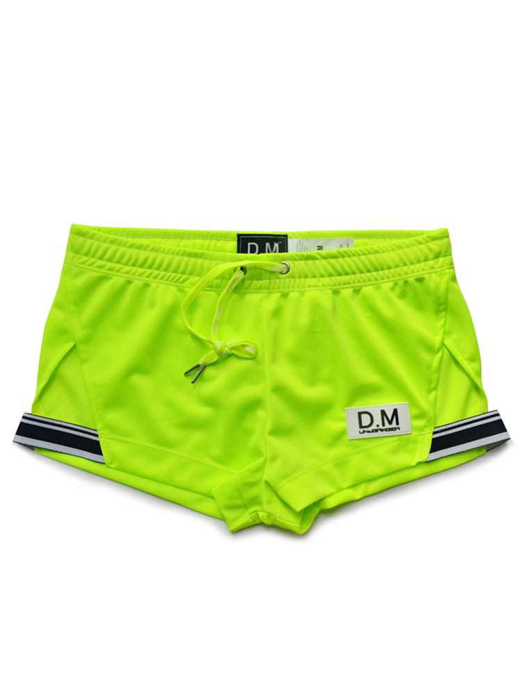 D.M Casual Low-waisted Drawstring Breathable Home Boxer Shorts