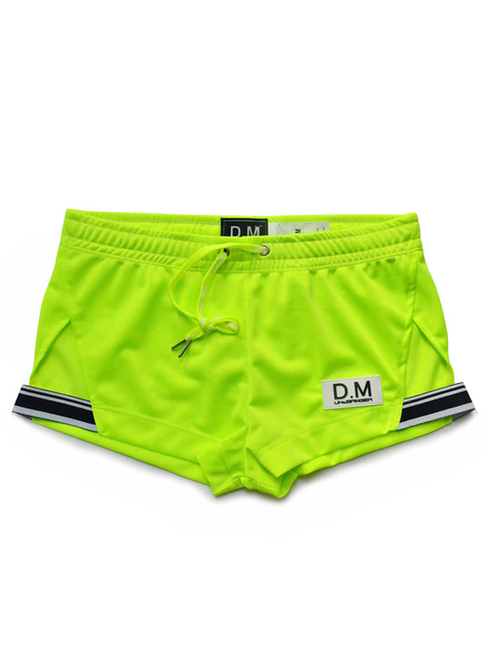 D.M Casual Low-waisted Drawstring Breathable Home Boxer Shorts