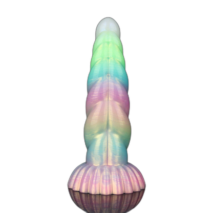 WistGlow – Fantasy Dildo – Spiral Texture & Glow-in-the-Dark Vibrating Dildo