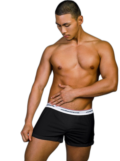 Men's Trendy Mid-Rise Breathable Lined Simple Home & Casual Boxers