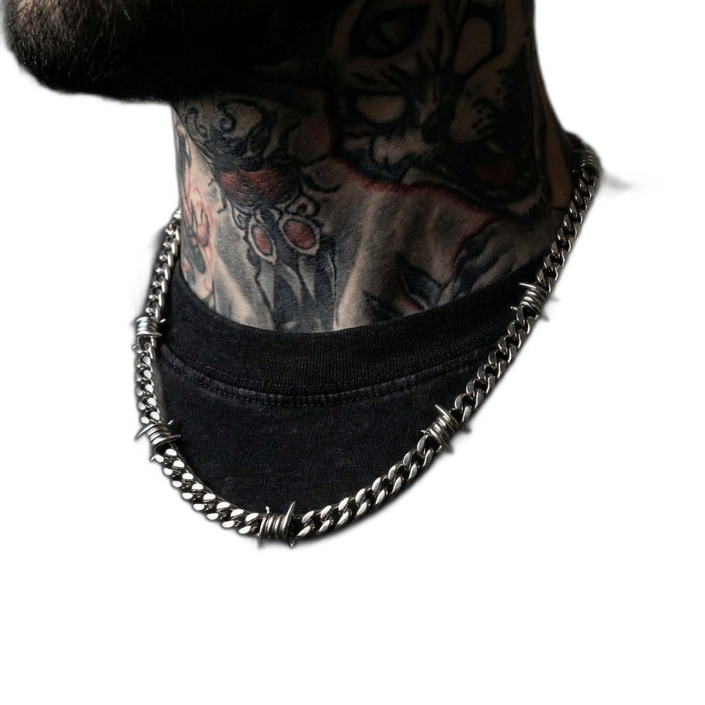 9mm Barb Wire Cuban Chain