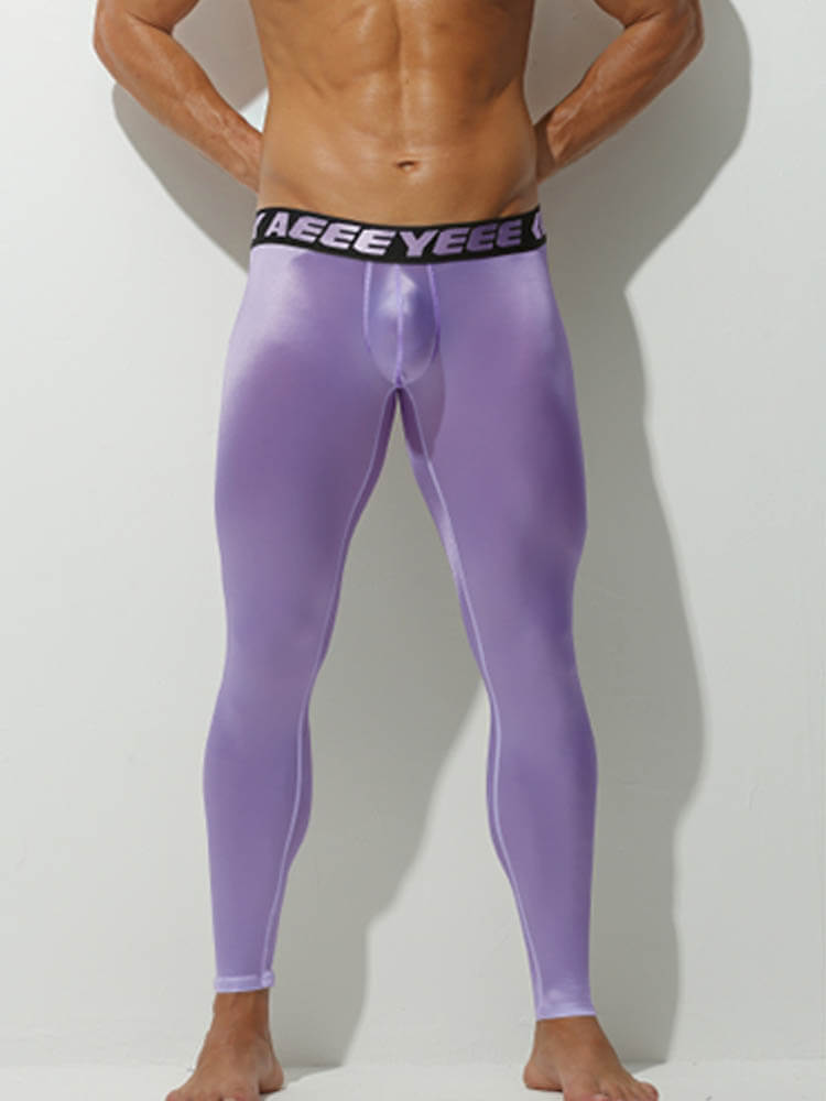 Men's Sexy Tight-Fitting Sheer Top and Trousers Set