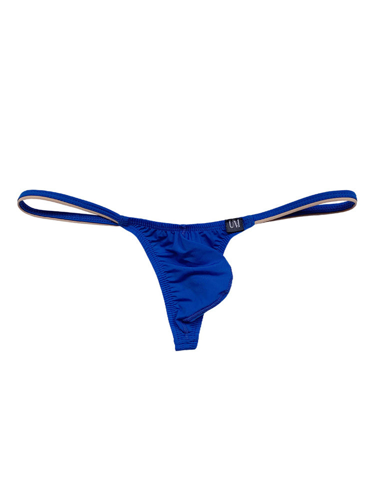 Men's Smooth Ice Silk Durable Nylon Low Rise Thong