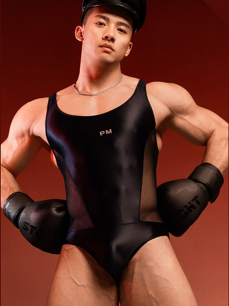 Men's Sexy High-Stretch Tight-Fitting Shapewear Bodysuit