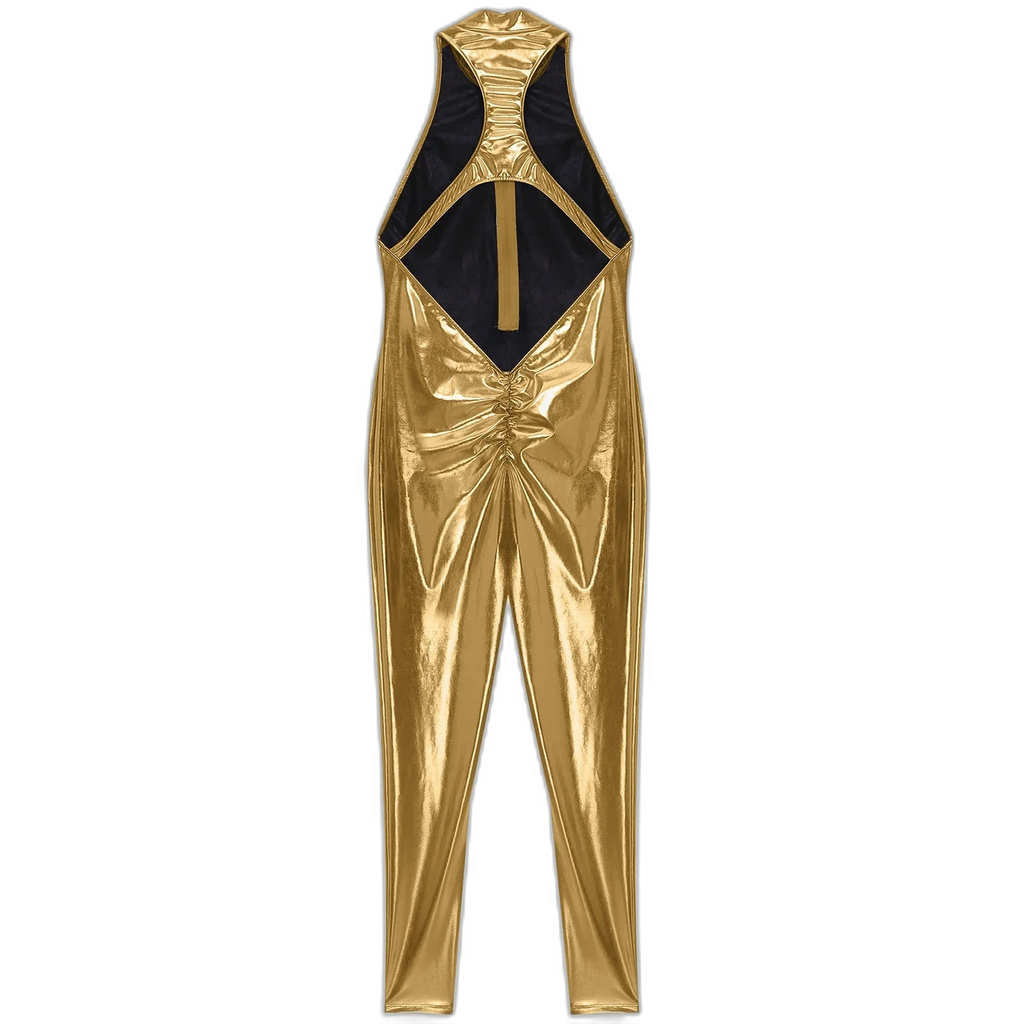 Power Pose Metallic Disco Men's Bodysuit