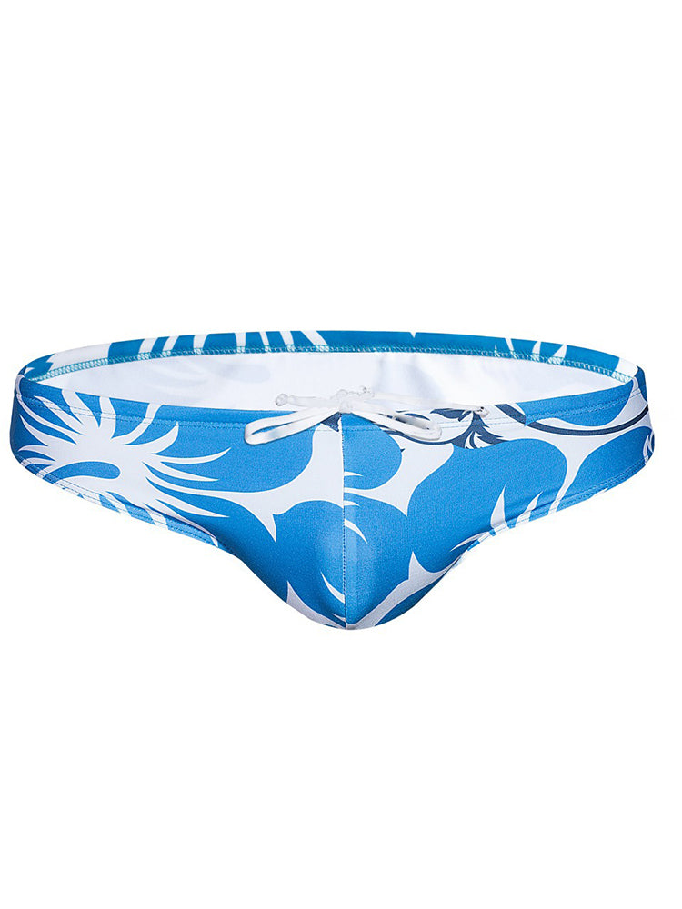 Men's Pistil Print Swimming Briefs