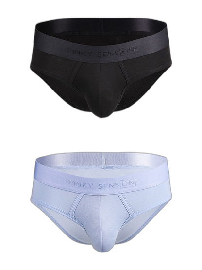 2 Pack Men’s Lightweight Cotton Pouch Briefs