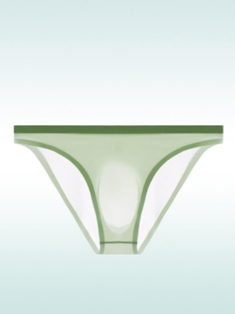 Men's Sexy Sheer Seamless Nylon Briefs