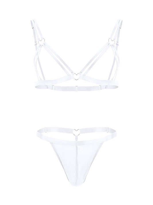 Men's Sexy Elastic Bondage-Style Underwear Set
