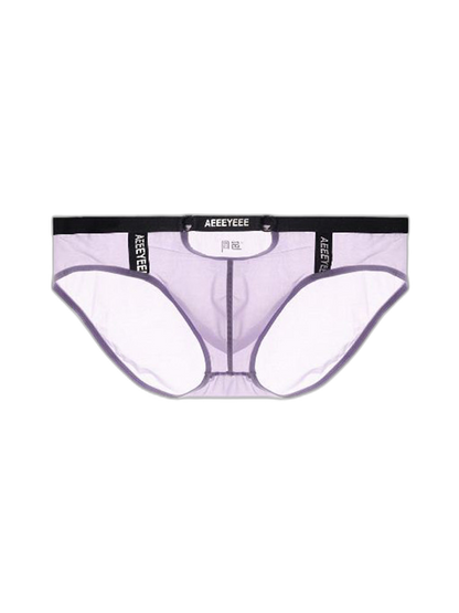 Men's Low Waist Narrow Waist Ice Silk Breathable Convex Pocket Briefs