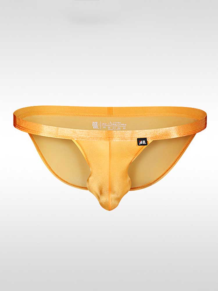 Men's Sexy High-Cut Stretch Low-Rise Ice Silk Briefs