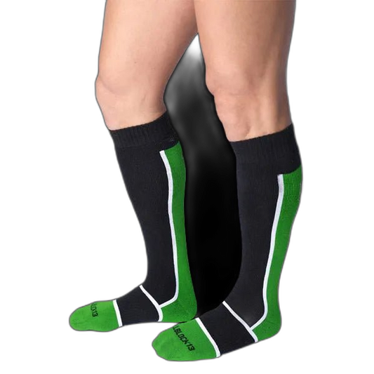 Cell Block 13 Take Down Knee High Socks | Green