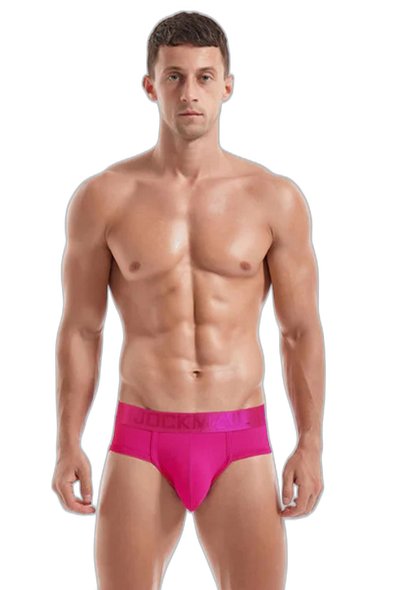 Men's Solid Color Mesh Breathable Sports Fitness Briefs