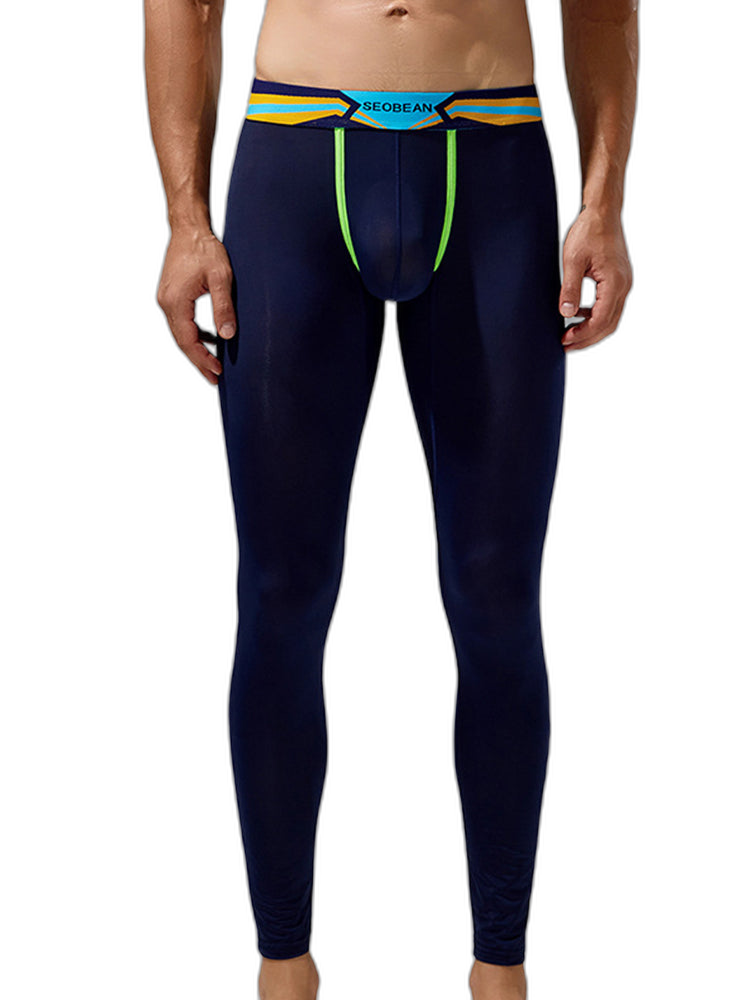 Men's Sexy Sport Long Johns With Large Pouch