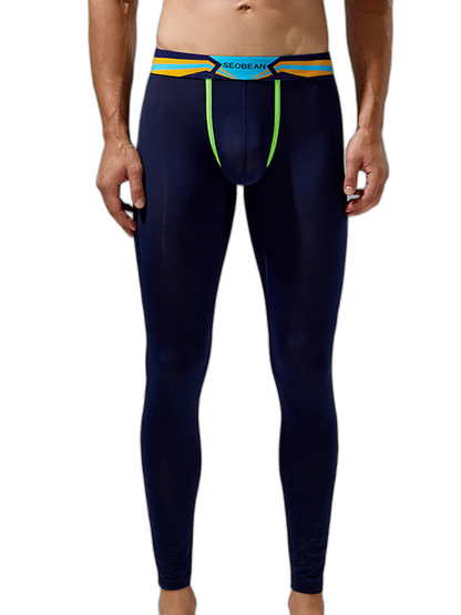Men's Sexy Sport Long Johns With Large Pouch